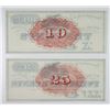 Image 2 : Gloucester City, NJ. 1860's. Pair of Obsolete Notes.