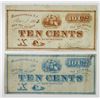 Image 1 : M.Clement & Son. 1862. Pair of Obsolete Notes.