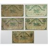 Image 1 : Hundson River Bank, Hoboken, O.H.Wheeler, 1862, Quintet of Obsolete Scrip Notes.
