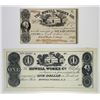 Image 1 : Howell Works Co. 1861. Pair of Obsolete Notes.