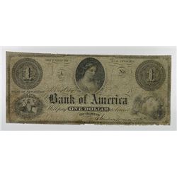 Bank of America. 1862. Obsolete Note.