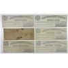 Image 2 : Keyport and Middletown Point Steamboat Co. 1862. Sextet of Obsolete Scrip Notes..