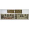 Image 1 : Mount Holly, NJ. Farmers Bank of New Jersey. 1815 to 1856 Obsolete Note Quartet.