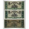 Image 1 : City of New Brunswick. 1862 Obsolete Banknote Trio.