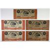 Image 1 : City of Newark. 1862. Quintet of Obsolete Notes.