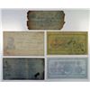 Image 2 : Coleman Business College Bank, 1860-80s Quintet of College Currency Obsolete Banknotes.