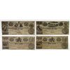 Image 1 : Mechanics' Hall Association. 1837 Obsolete Scrip Note Quartet.