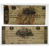 Image 1 : State Bank at Newark & Newark Banking and Insurance Comp, 1822 Obsolete Banknote Pair.