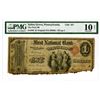 Image 1 : Selins Grove, PA. First National Bank, Selins Grove. 1876, $1 Original Series, Fr#380, Ch#357, Issue