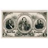 Image 1 : American Bank Note Company, ca.1860's advertising sheet with Grant, Lincoln and other military gentl