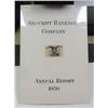 Image 2 : Security Bank Note Company Mockup Proof 1950 Annual Report Cover with Original artwork and Final Pro