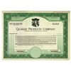 Image 1 : Quaker Products Co., ca.1920-1930 Specimen Stock Certificate