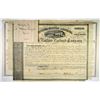 Image 1 : Troy, Salem and Rutland Railroad Co., 1865 I/C Bond Signed by Jay Gould as President and on Back.