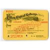Image 1 : Cuban Central Railways, Limited Specimen Railroad Pass.