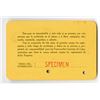 Image 2 : Cuban Central Railways, Limited Specimen Railroad Pass.