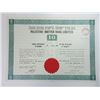Image 1 : Palestine-British Bank Ltd., 1963 Issued Stock Certificate