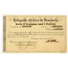 Image 1 : Telegrafo Electrico De Venezuela, 8 Shares of Stock, Issued in 1866.