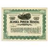 Image 1 : Alaska Power Mining Co., ca.1910-1920 Specimen Stock Certificate