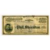 Image 1 : Phil Sheridan Gold and Silver Mining Co. 1880 Stock Certificate.