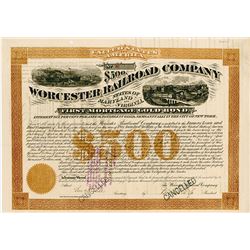 Worcester Railroad Co., 1876 Bond