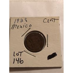 1928 Mexico 1 Cent Nice Early Coin