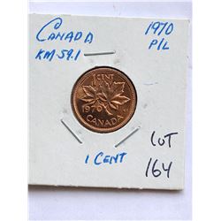 1970 Canada 1 Cent in PROOF LIKE High Grade