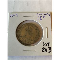 1909 Canada Large One Cent Nice Early Coin