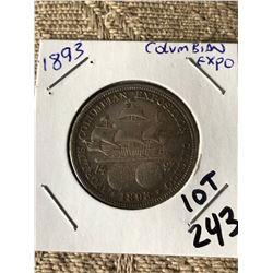 1893 Silver Columbian Expo Commemorative Half Dollar