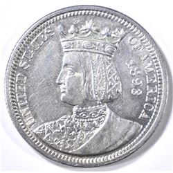 1893 ISSABELLA COMMEMORATVE QUARTER BU