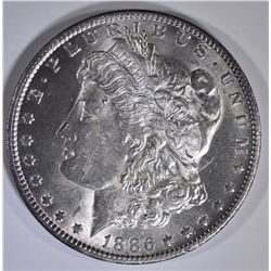 1886-O MORGAN DOLLAR CH BU CLEANED
