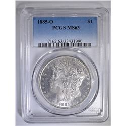 1885-O MORGAN DOLLAR PCGS MS-63