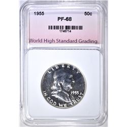 1955 FRANKLIN HALF DOLLAR, WHSG