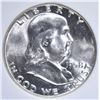 Image 2 : 1958 FRANKLIN HALF DOLLAR, OBCS GEM BU FBL
