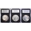 Image 1 : LOT OF 3 UNC MORGAN DOLLARS:
