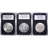 Image 2 : LOT OF 3 UNC MORGAN DOLLARS: