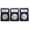 Image 1 : 1896, 1897 & 1898 UNC MORGAN DOLLARS