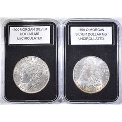 1899-O & 1900 UNC MORGAN DOLLARS