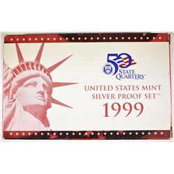 1999 US MINT SILVER PROOF SET IN ORIG PACKAGING W/