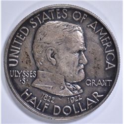 1922 GRANT COMMEM HALF DOLLAR AU/BU
