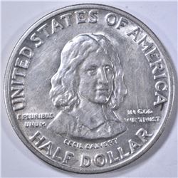 1934 MARYLAND COMMEM HALF DOLLAR  BU