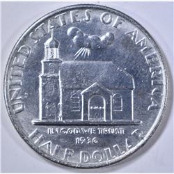 1936 DELAWARE COMMEM HALF DOLLAR  BU