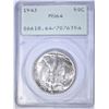 Image 1 : 1943 WALKING LIBERTY HALF DOLLAR  PCGS MS-64