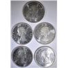 Image 2 : 5-BU 1964 CANADIAN SILVER DOLLARS