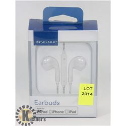 NEW INSIGNIA EARBUDS FOR IPHONE IPAD