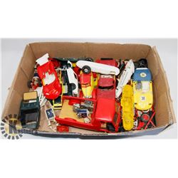 FLAT OF OLD SLOT CARS, PARTS, MOTORS & MORE