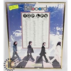 BEATLES ABBEY ROAD #1 BILLBOARD FRAMED POSTER
