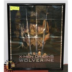 WOLVERINE X-MEN MOVIE POSTER IN FRAME
