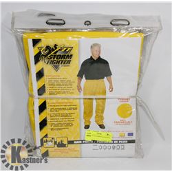 2 PAIR OF XL STORM FIGHTER RAIN PANTS.