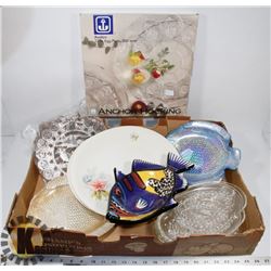 LARGE FLAT OF ESTATE DISHWARE INCLUDING DESIGNER