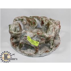 HEAVY PLASTER ELEPHANT FRIENDSHIP CIRCLE